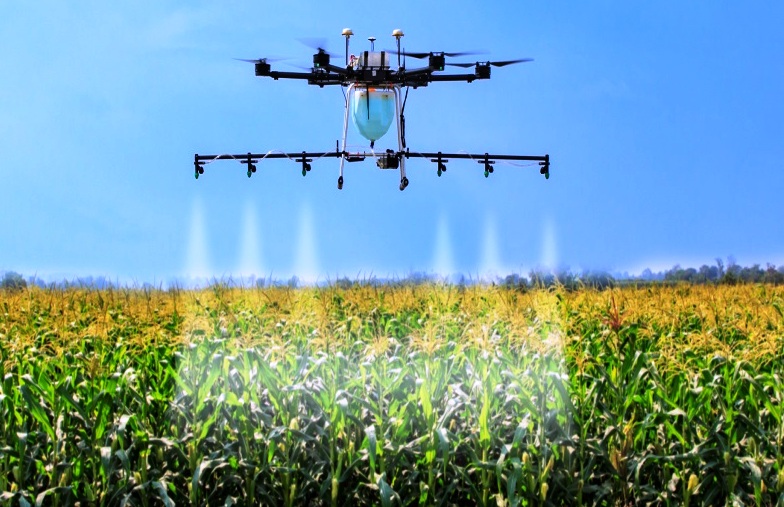 UAV in agriculture for spraying chemicals